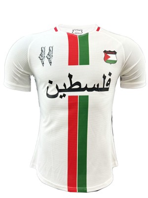 Palestine maglia da casa divisa da calcio bianca prima maglia sportiva da calcio da uomo 2024-2025